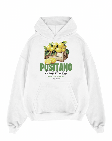 Positano Fruit Market Printed Hoodie Kids