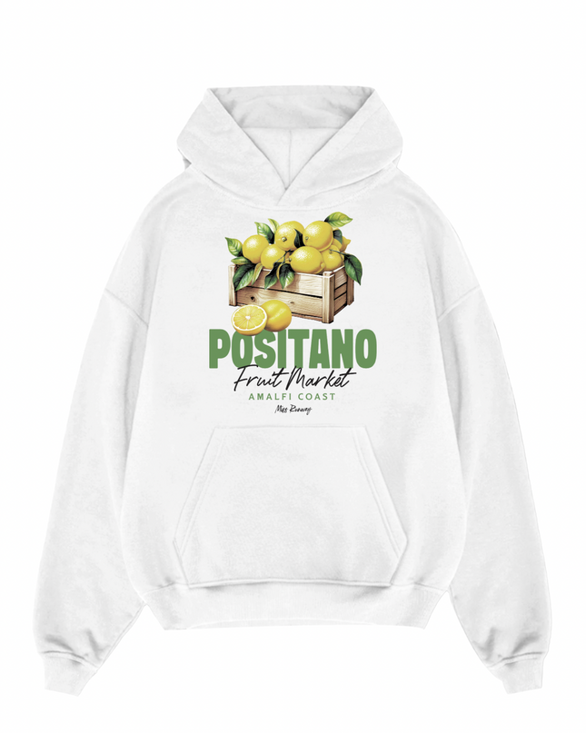 Positano Fruit Market Printed Hoodie Kids