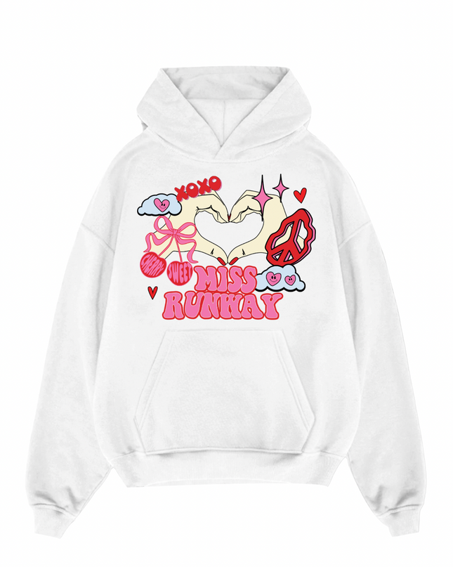 Miss Runway XOXO Cherry Sweet Printed Hoodie Kids