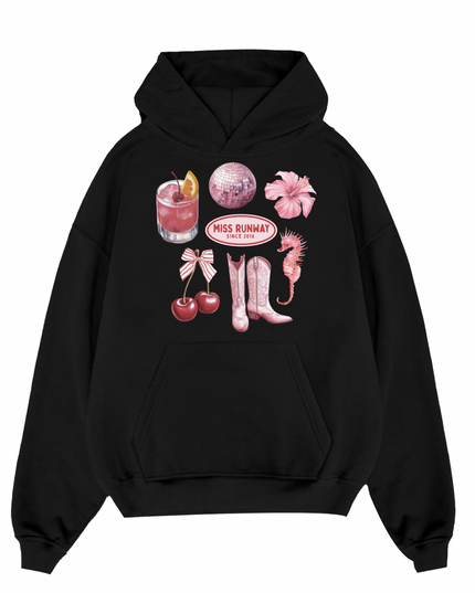 Summer Disco Printed Hoodie Kids
