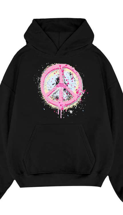 Pastel Peace Printed Hoodie – image 5