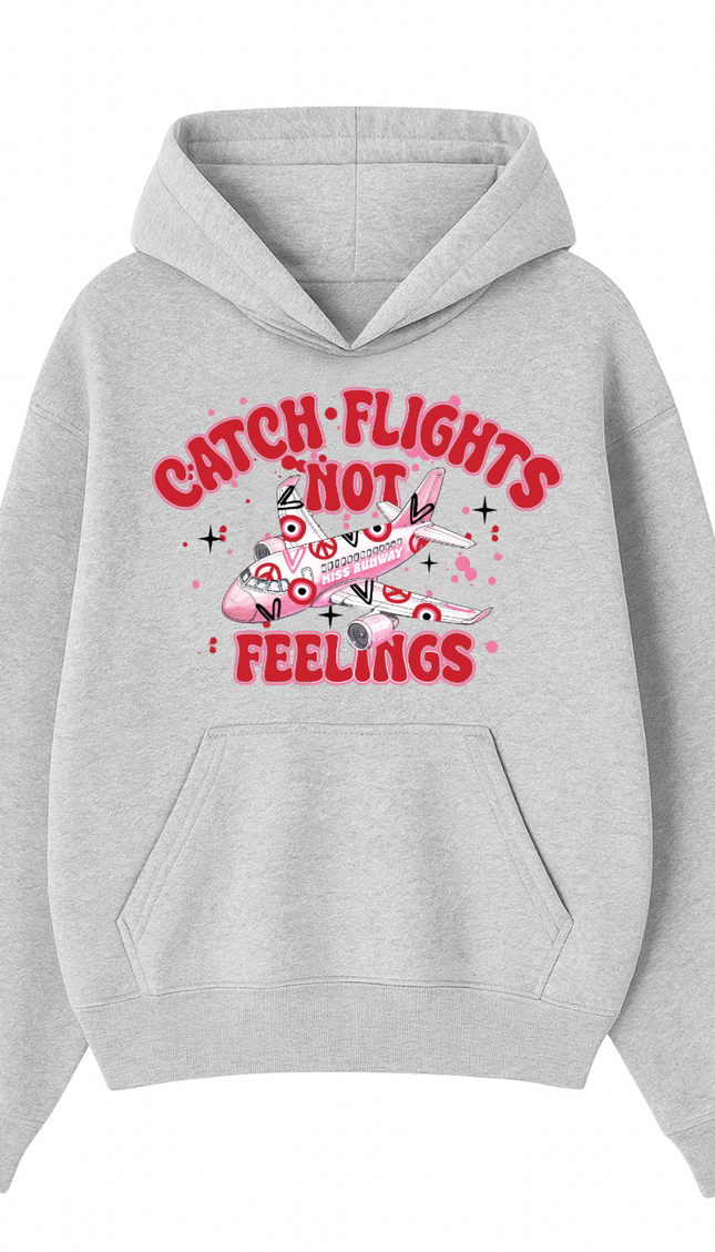 Catch Flights Not Feelings Hoodie by Miss Runway – image 2