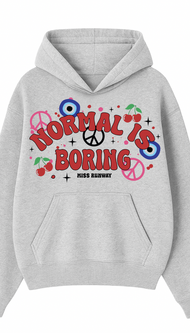 Normal Is Boring Hoodie by Miss Runway – image 2