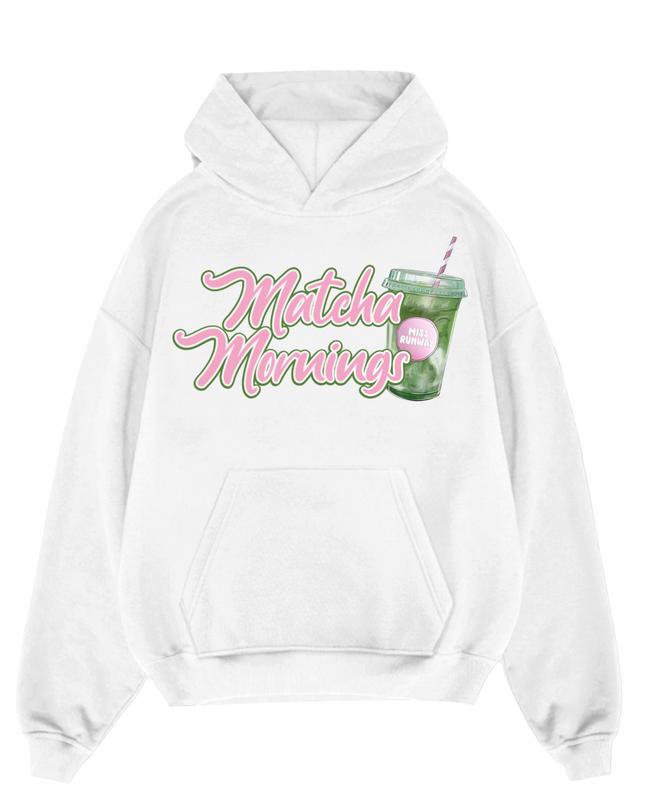 Matcha Mornings Hoodie Kids