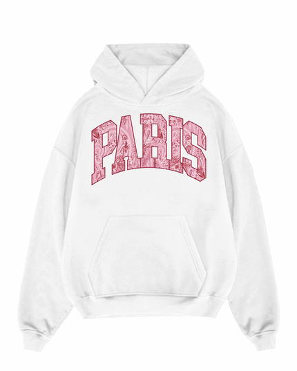 Paris Paisley Printed Hoodie Adults