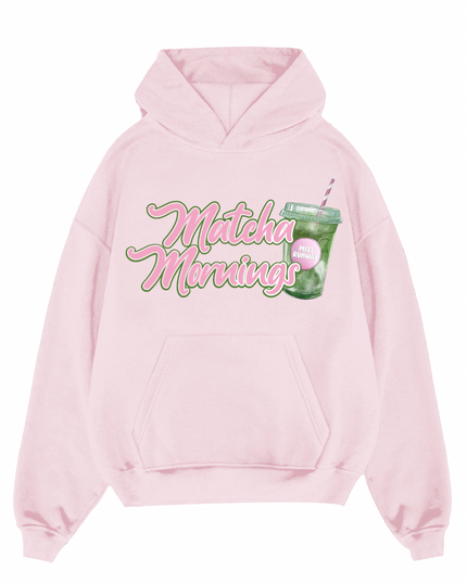 Matcha Mornings Hoodie Kids