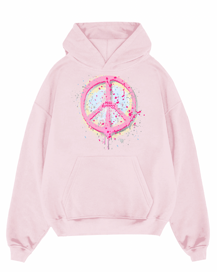 Pastel Peace Printed Hoodie