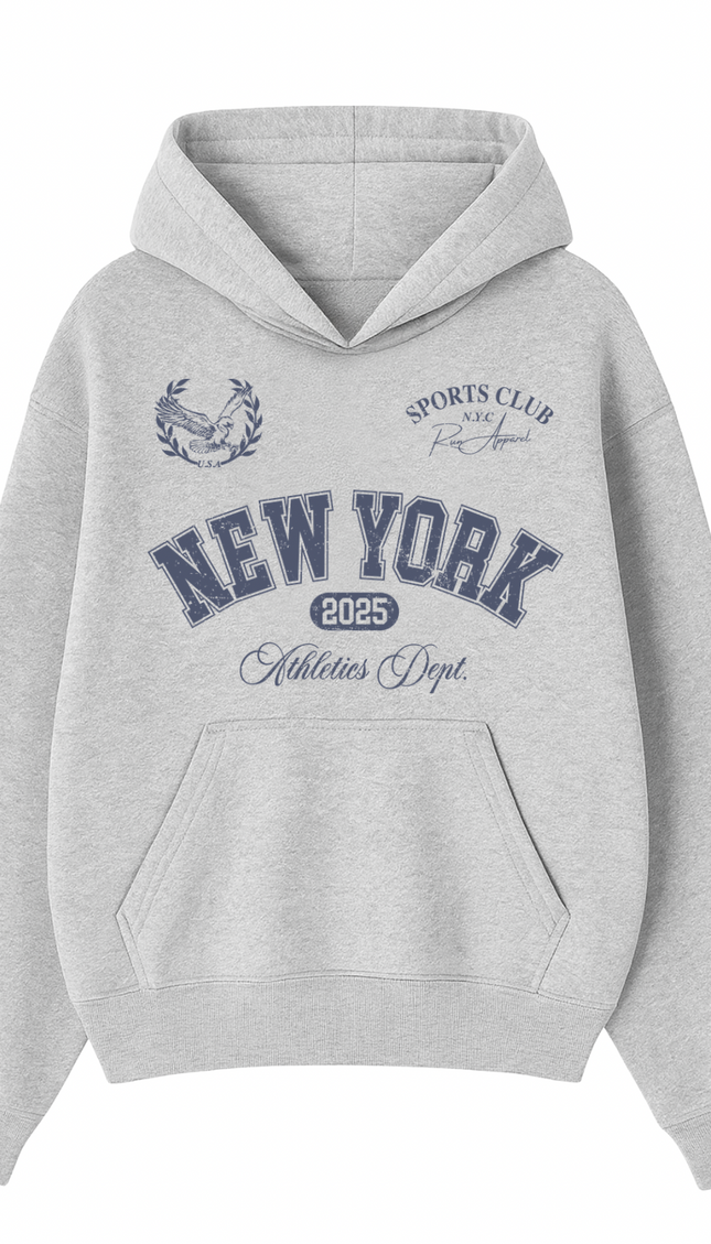 New York Athletics Dept Hoodie – unisex printed hoodie by Miss Runway