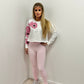 Pink Hearts/Peace/Evil Eye Cropped Sweatshirt & Legging Set