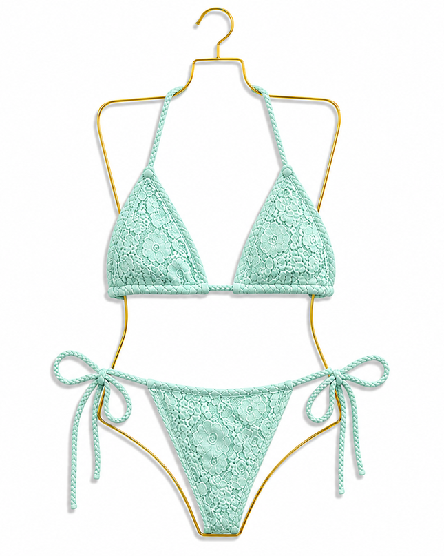 Sun-kissed Soleil Lace Bikini Mint (Pre order 28th June)