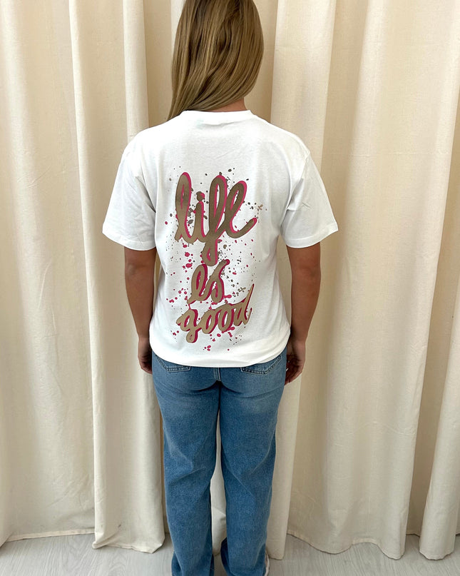 Life Is Good Printed T-shirt Adult