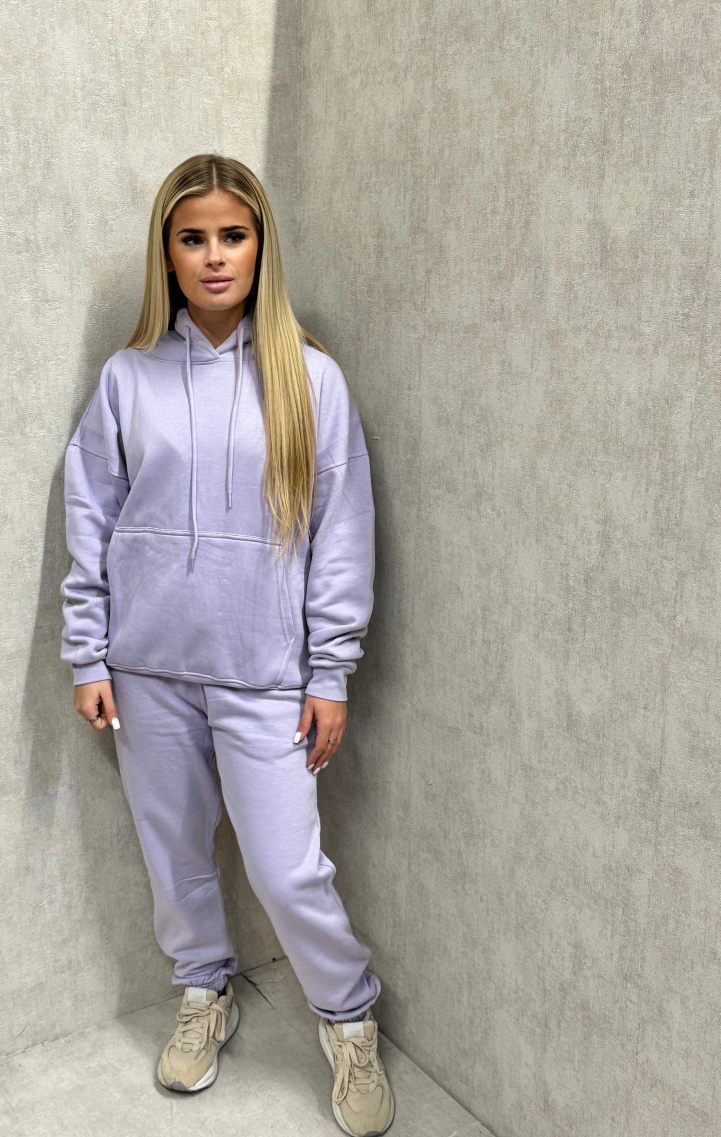 Oversized Hooded Tracksuit Lilac