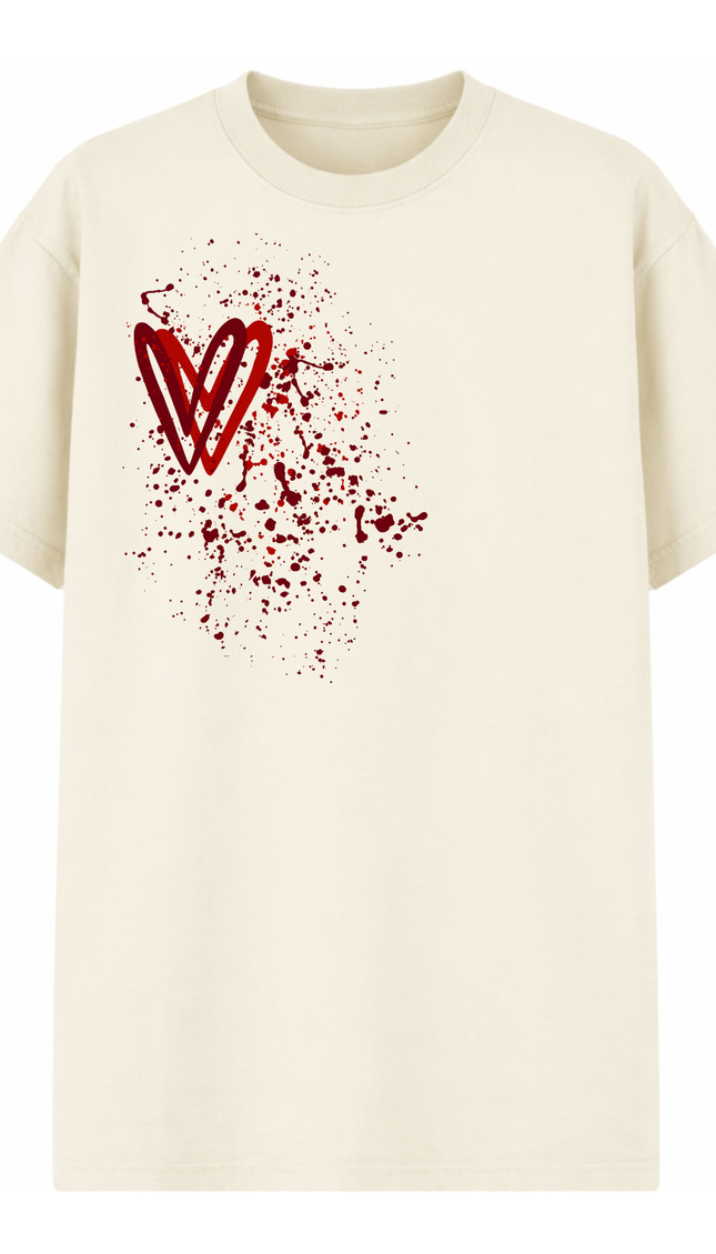 Red Heart Printed T-shirt – image 6