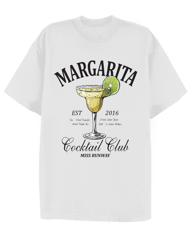 Margarita Cocktail Club Printed T-shirt Adult