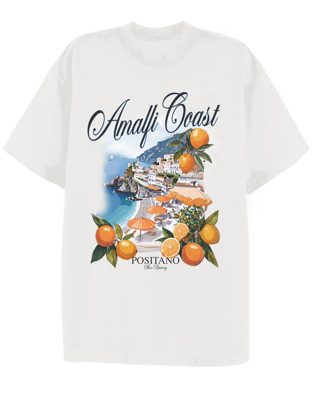 Amalfi Coast Printed T-shirt Adult