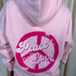 Miss Runway Peace & Love Oversized Hooded Tracksuit Pink