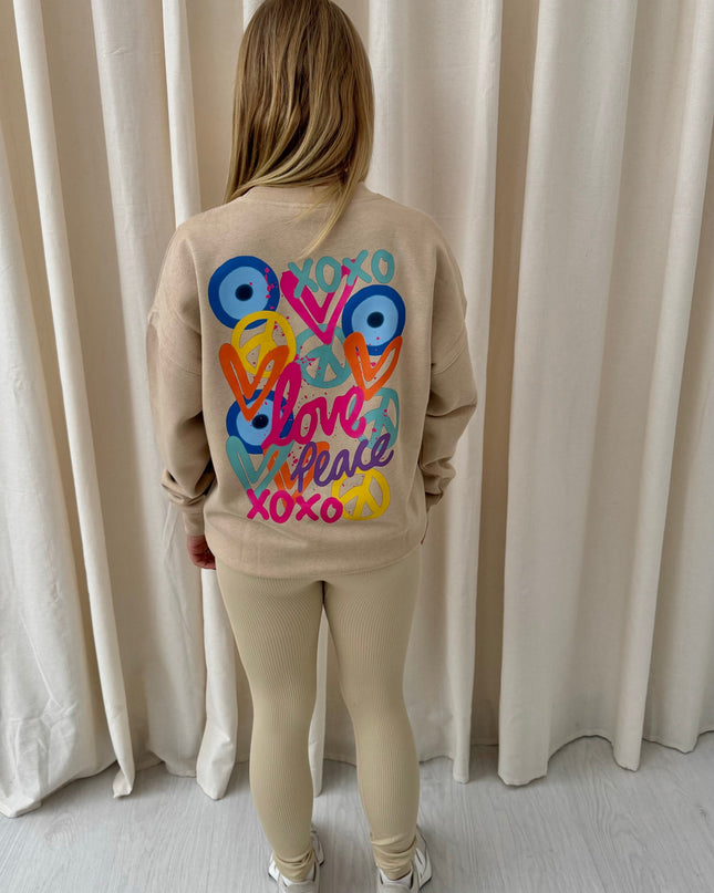 XOXO Printed Sweatshirt & Leggings Adults