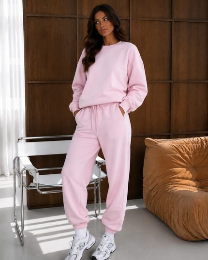 Pink Sweatshirt Tracksuit