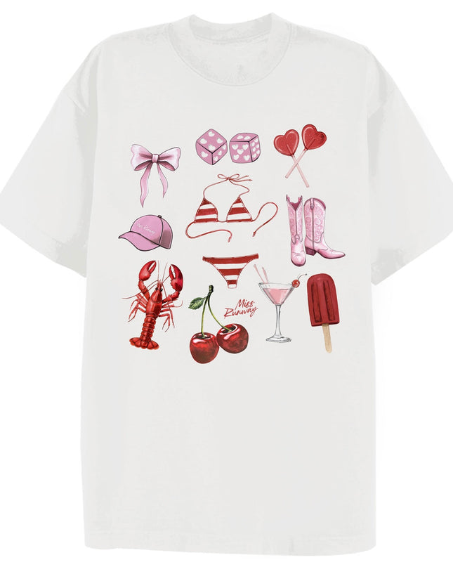 Beach Day Printed T-shirt Adult