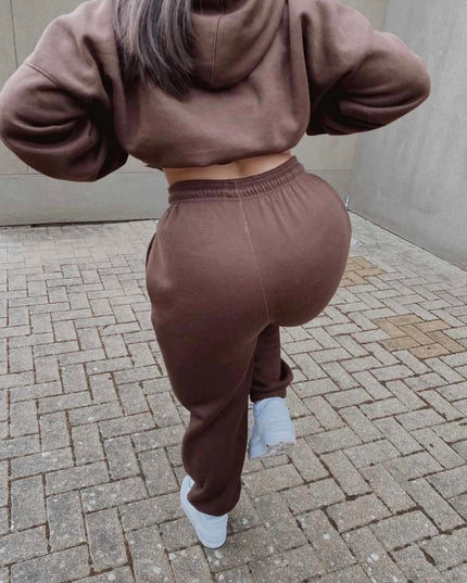 Brown Hooded Tracksuit