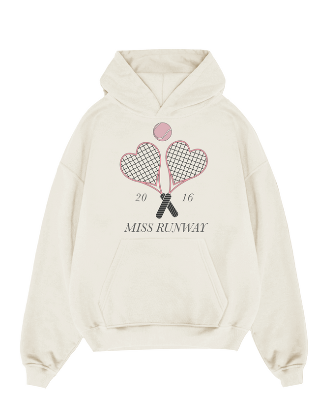 Miss Runway Tennis Hoodie Adults