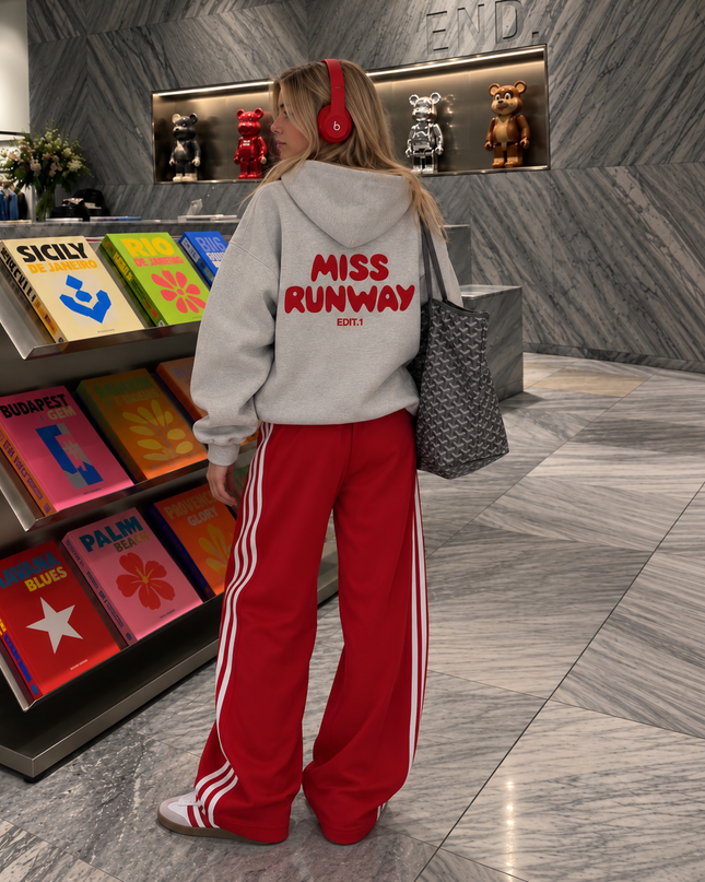 Edit 1 Hoodie Grey/Red Kids