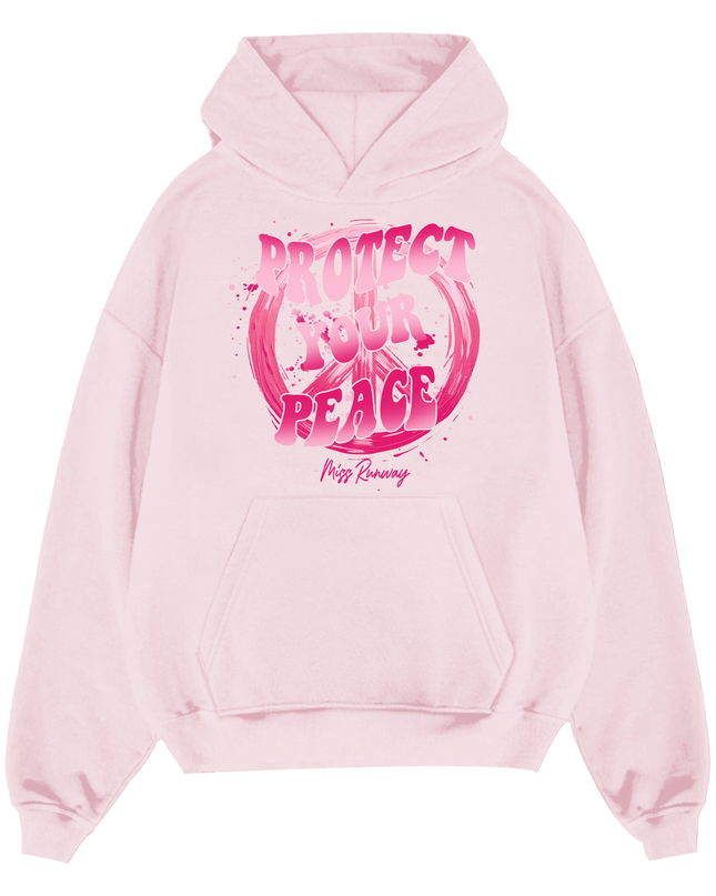 Pink Protect Your Peace Hoodie Adults