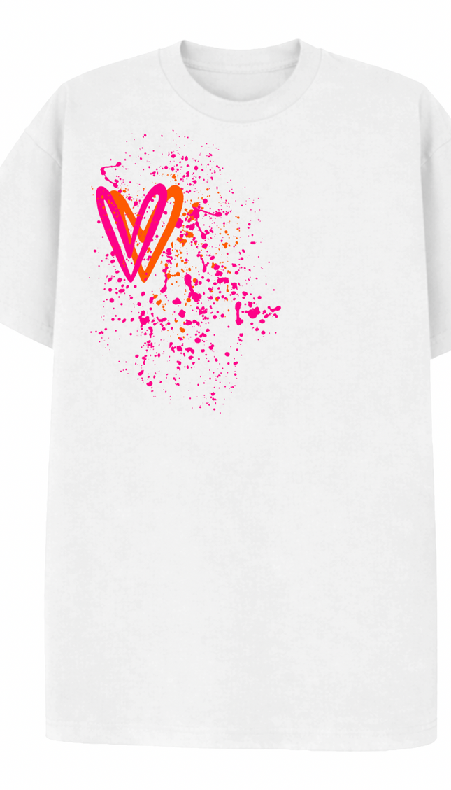 Neon Heart Printed T-shirt – image 4