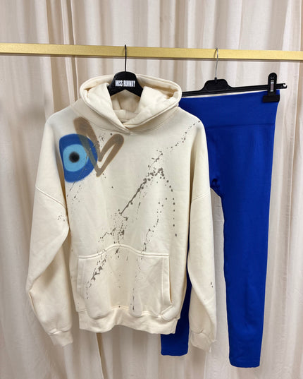 11:11 Gold Heart Cream Hoodie & Leggings Adults