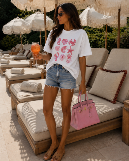 Seashells And Seahorses T-shirt
