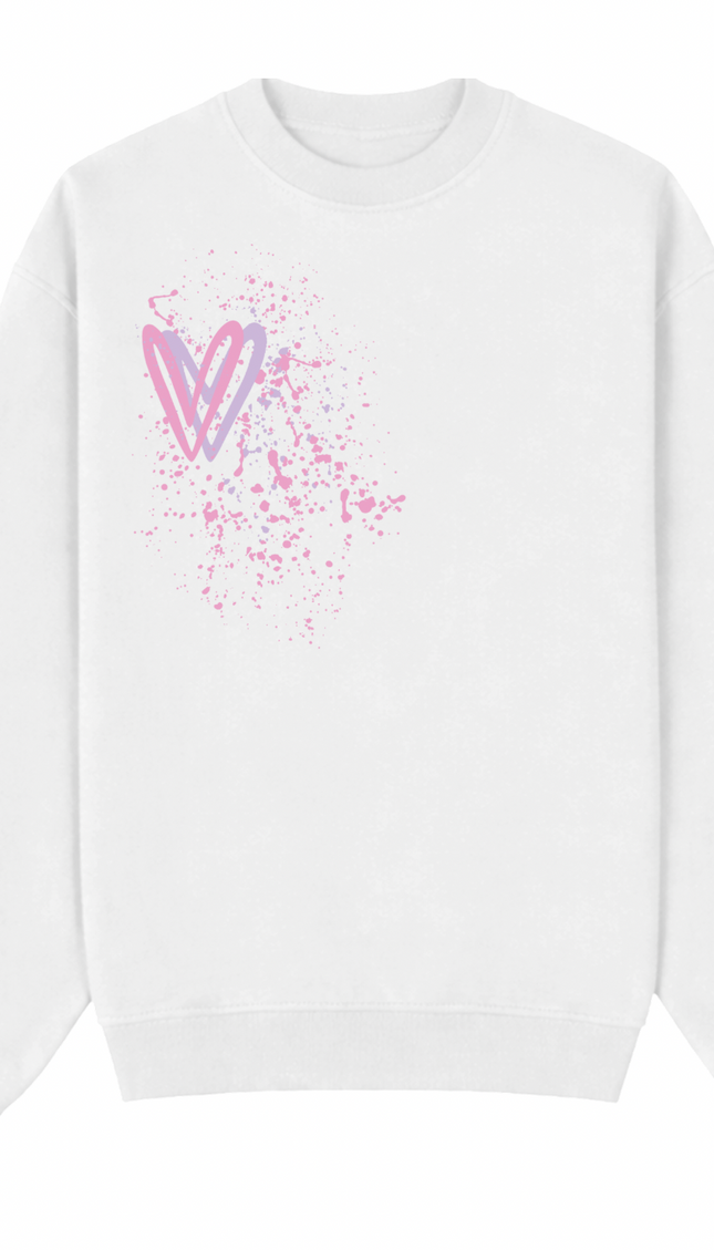 Pastel Heart Printed Sweatshirt – image 6