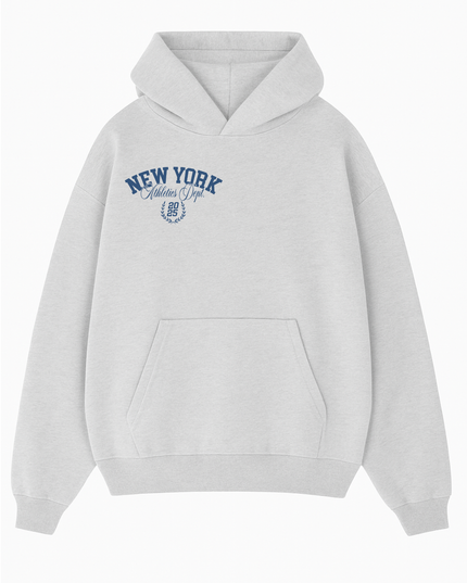 New York Downtown Hoodie Adult Ash Grey