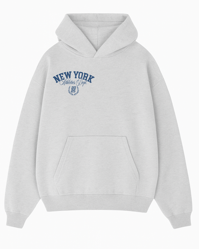 New York Downtown Hoodie Adult Ash Grey