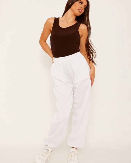 Basic Essentials White Joggers