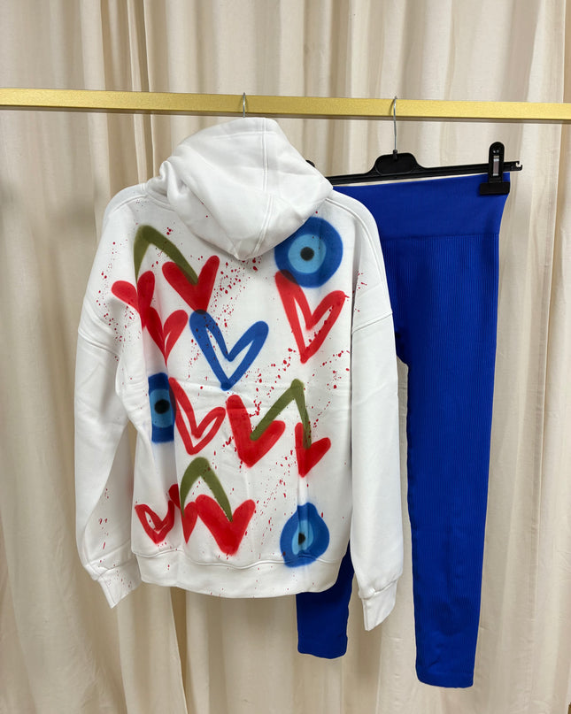 Evil Eye, Cherry Hoodie & Leggings Adults