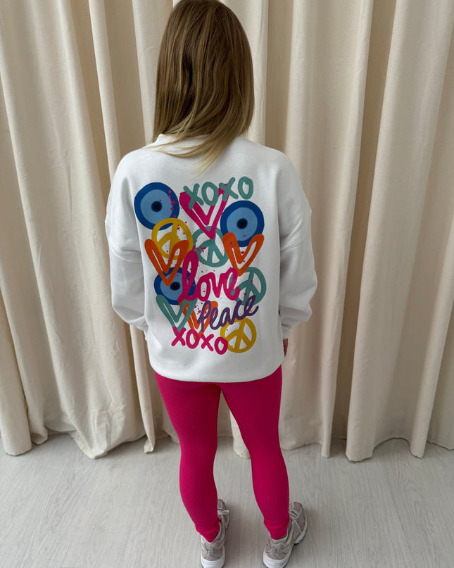 XOXO Printed Sweatshirt & Leggings Adults