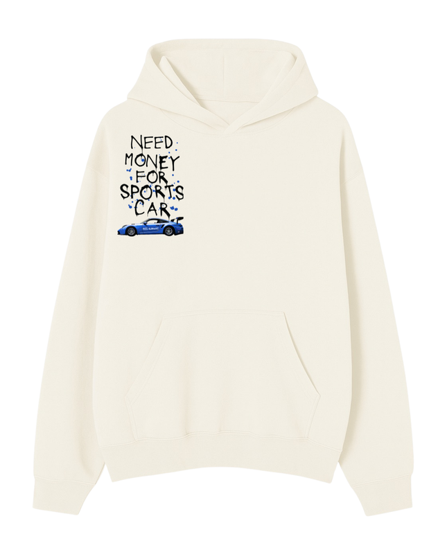 Need Money For Sports Car Royal Blue Hoodie Kids