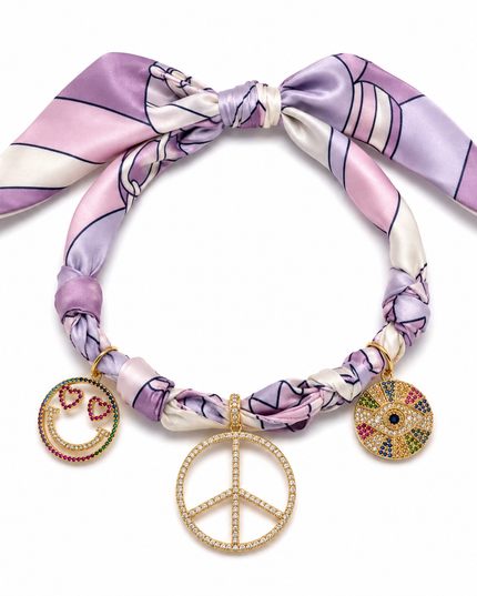 Endless Opulence Bandanna Choker Lilac