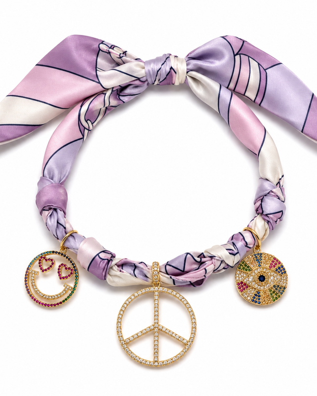 Endless Opulence Bandanna Choker Lilac