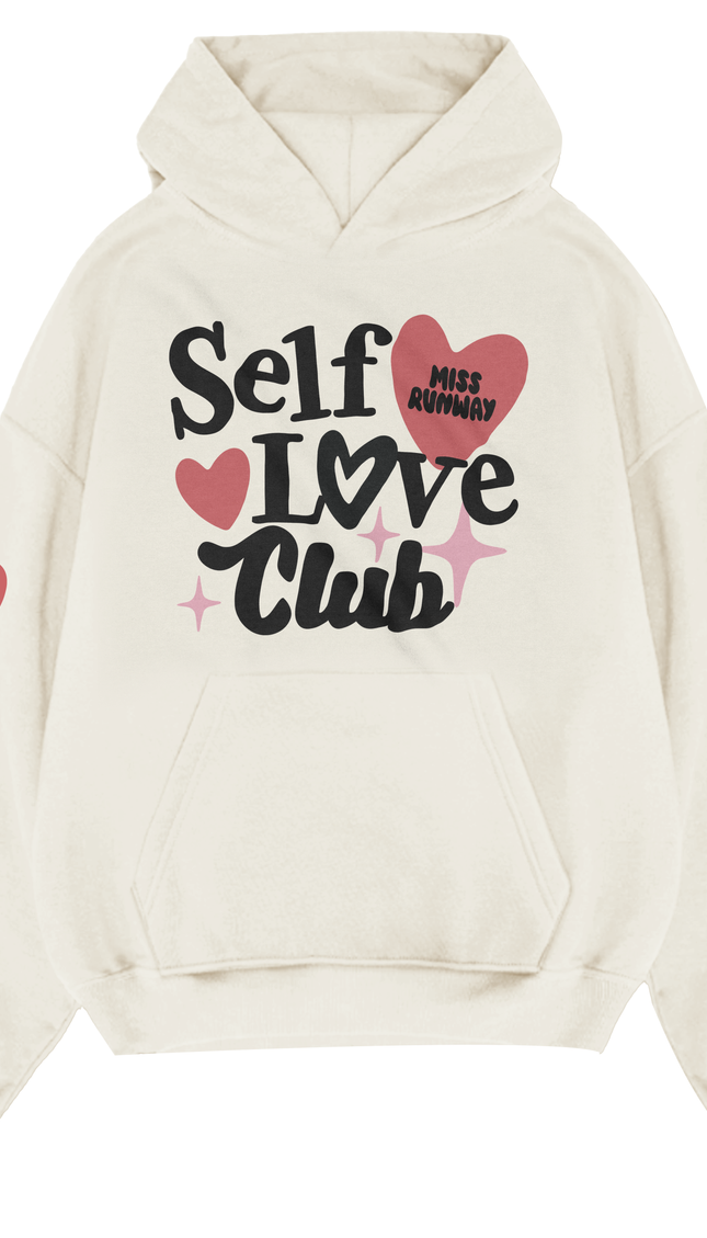 Self Love Club Hoodie – adult printed hoodie by Miss Runway