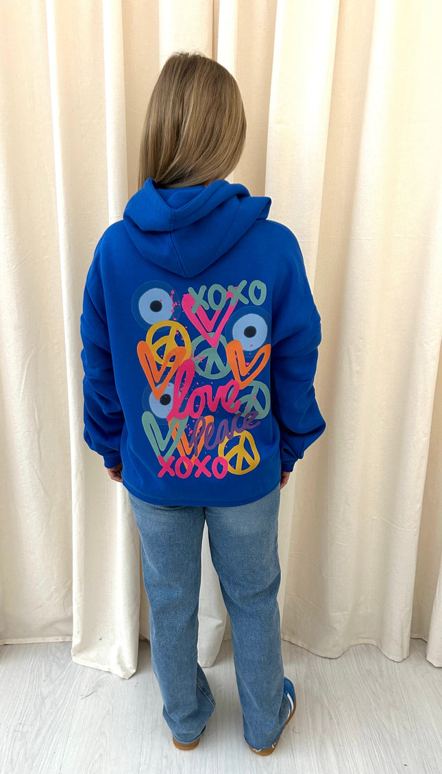 XOXO Printed Ruched Hoodie – image 5
