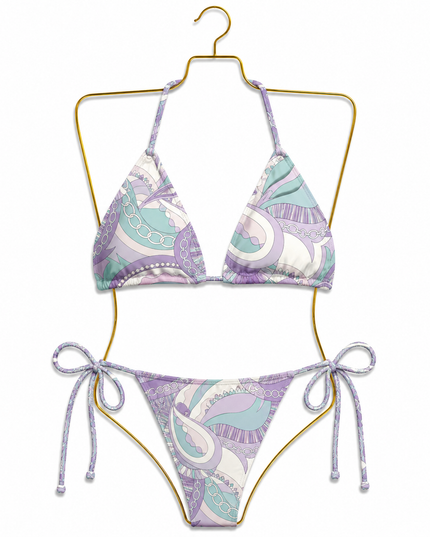 Endless Opulence Mesh Bikini Lilac & Mint (Pre order 15th June)