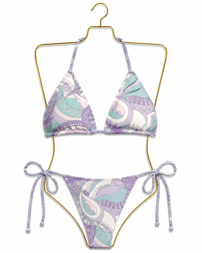 Endless Opulence Mesh Bikini Lilac & Mint (Pre order 15th June)