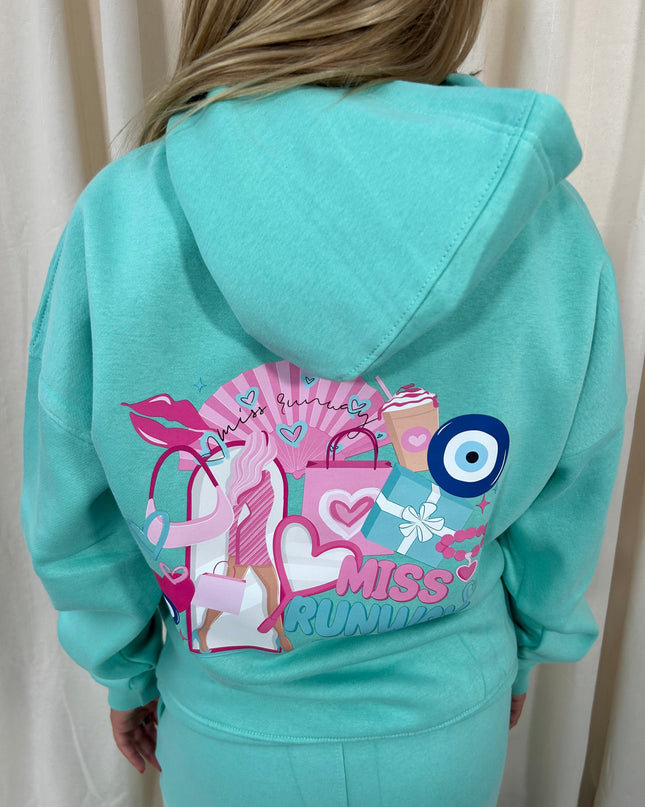 Miss Runway Hooded Tracksuit Mint