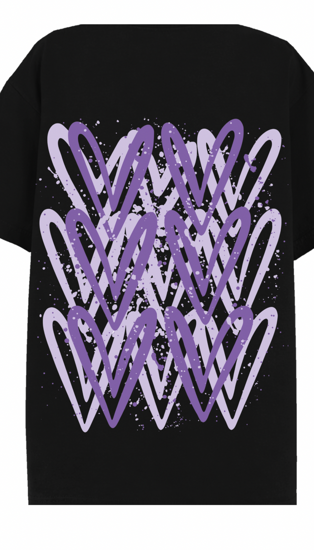Lilac Heart Printed T-shirt – image 7