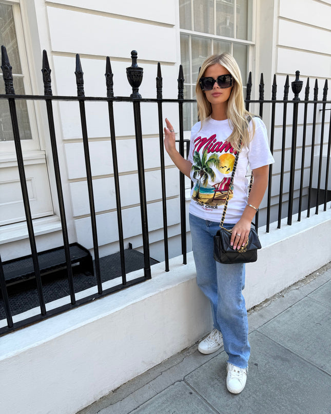 Miami South Beach Printed T-shirt Adult