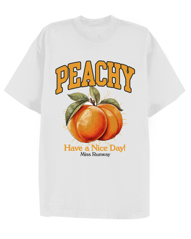 Peachy Printed T-shirt Adult