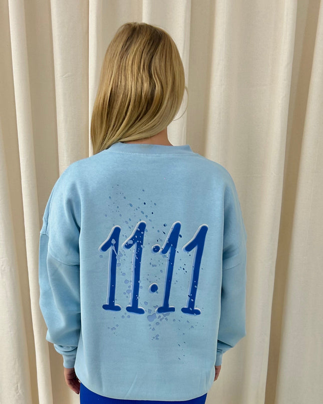 11:11 Printed Sweatshirt Adults