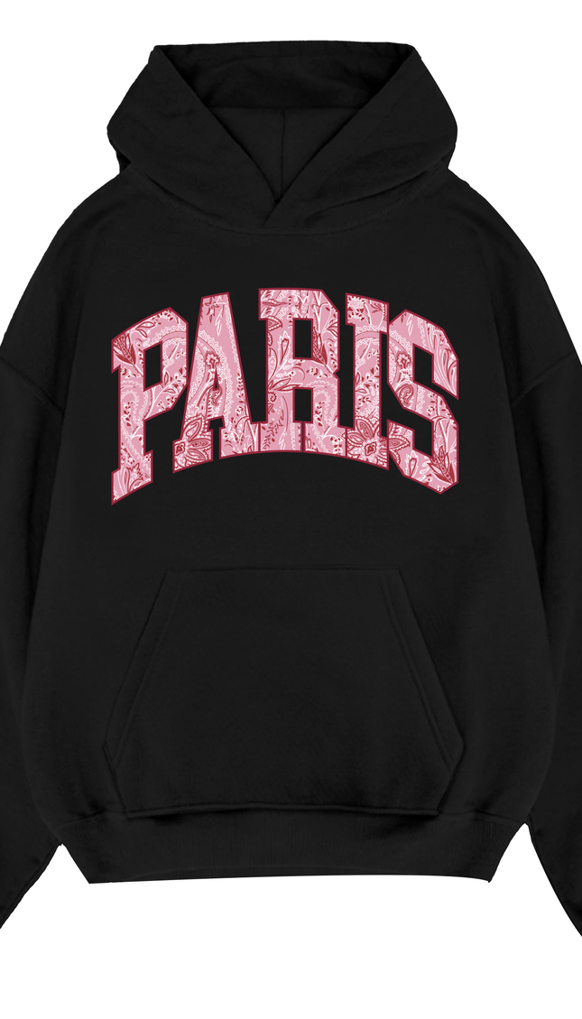 Paris Paisley Printed Hoodie by Miss Runway – image 2