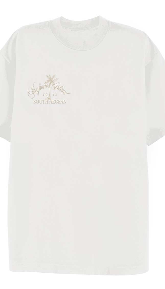 Mykonos Island T-shirt by Miss Runway – image 2